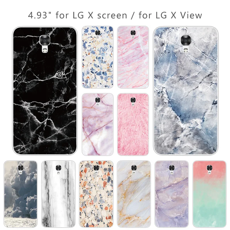 Для LG X чехол для экрана Роскошный футляр с камнями Чехол Мягкий силикон View / Screen