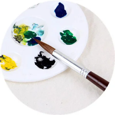 MANET boutique Wolf кисти для рисования акварель гуашь краска ing три круглых три плоских набора кисть для живописи художественная ручка