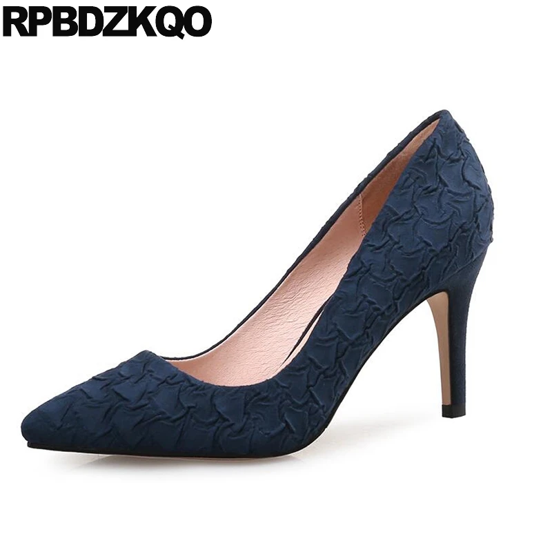 Buy High Heels Size 4 34 Blue Medium Plus Scarpin 10