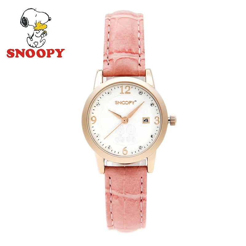 Snoopy Kids Watch Women Children Rhinestone Calendar Waterproof Casual Fashion Cute Quartz Girls Leather Strap clock Snoopy Kids Watch Women Children Rhinestone Calendar Waterproof Casual Fashion Cute Quartz Girls Leather Strap clock