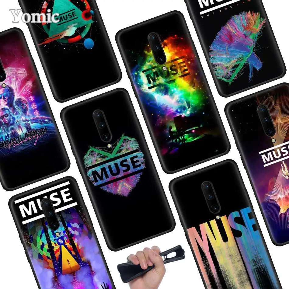 muse band Black Soft Case for font b Oneplus b font font b 7 b font