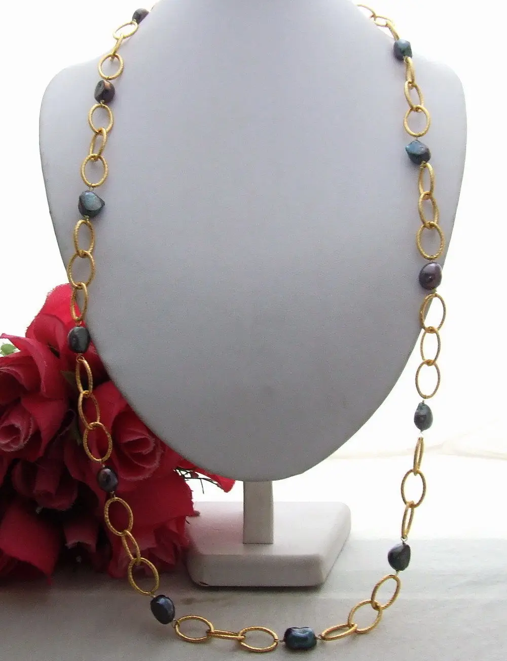 Free Shipping&gt&gt&gt 40'' 15mm black baroque pearl necklace | Украшения и аксессуары