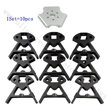 

1 Set Delta 3D Printer Kossel Mini K800 Aluminum Alloy Mount Frame Bottom Vertex+Top Vertex kit , With Hotend effector Holder