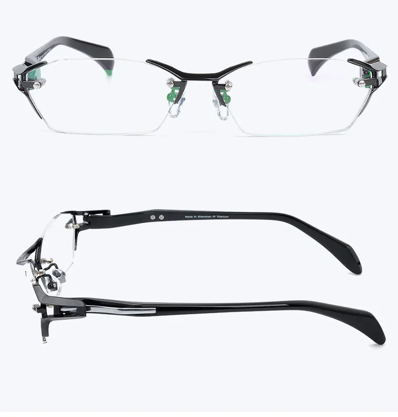 Reven Jate EJ1174 модная мужская оправа для очков, ультра-Утяжеленный светильник, гибкие IP электронные очки с металлическим покрытием