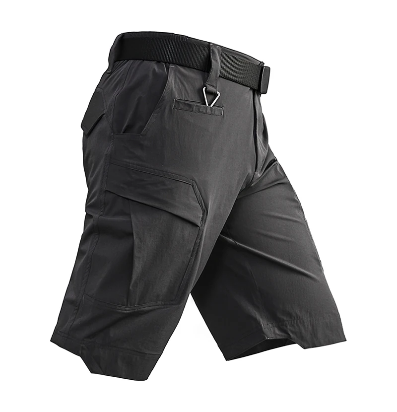 Карго короткие мужские водонепроницаемые рабочие шорты Военный Тактический стрейч армейский боевой Мужской со множеством карманов страйкбол Короткие