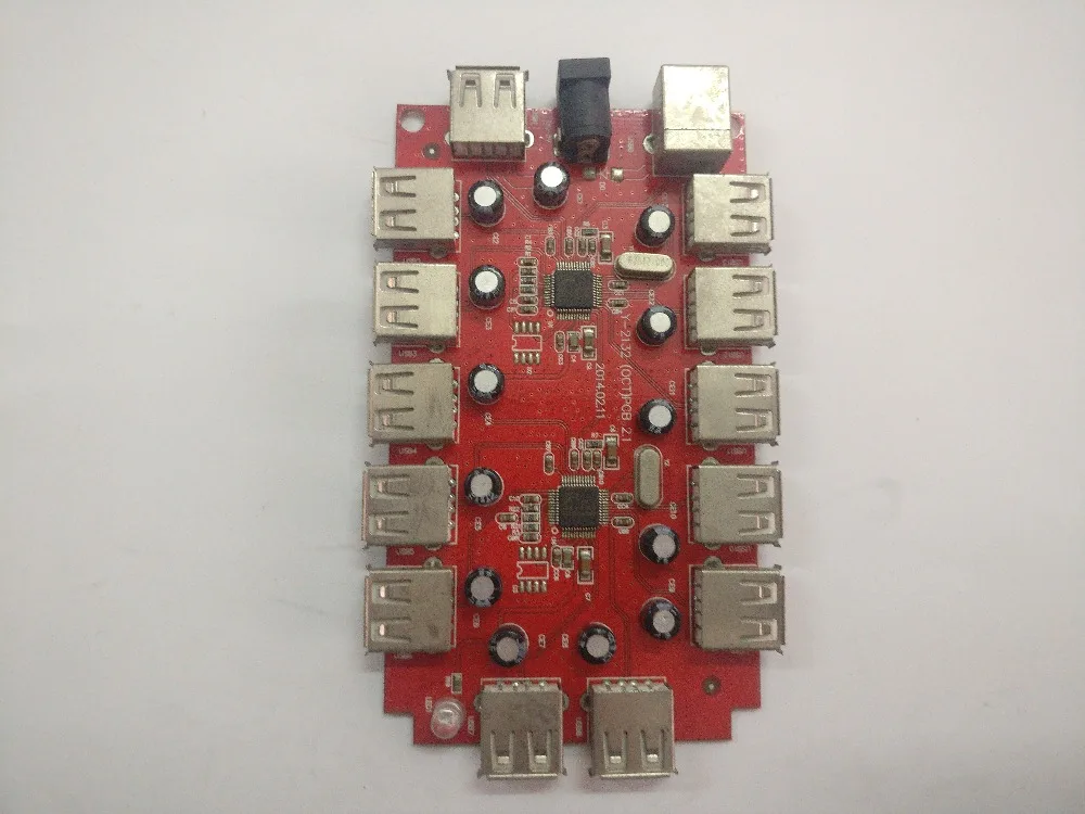13-портовый концентратор USB2.0 порта расширитель разборка печатная плата подходит
