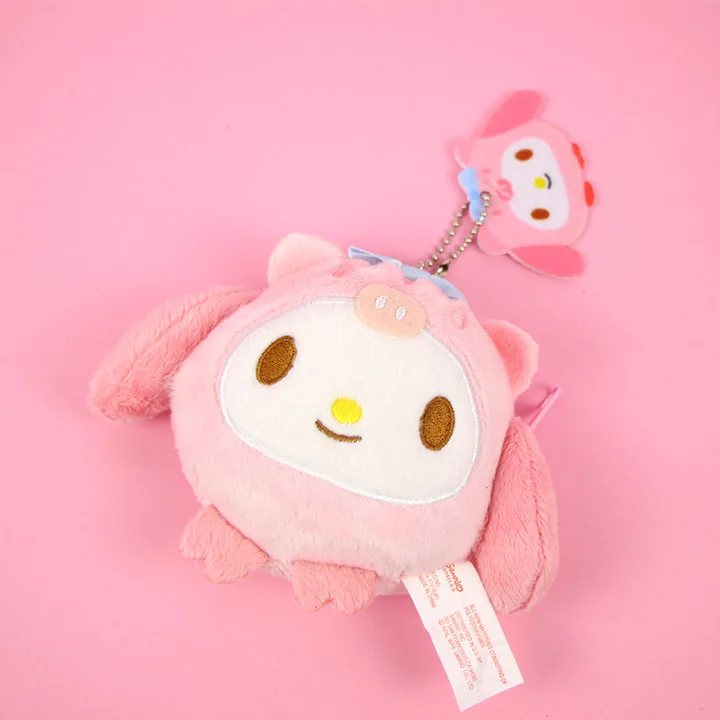 Sanrio, Hello Kitty My Melody Cinnamoroll Марка pom-Pom Purin плюшевые сумки для монет милый кошелек унисекс Kawaii ключ сумка для девочек Подарки