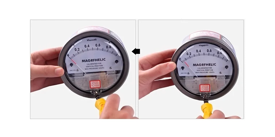 TE2000 Micro Differential Pressure Gauge High Precision Air Differentialvacuum Manometer Micro Measuring Range 0-60PA~0-30KPA