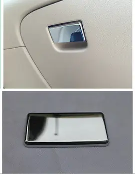 

For Nissan Qashqai 2014 2015 Interior storage Box Handle Chrome Cover Trim 1pcs