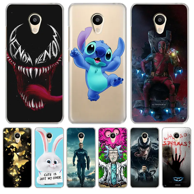 

Luxury Marvel For Meizu M3S M5 M5S M5C M6 M3 M5 M6 Note U10 U20 Cover Case Silicone Coque Etui joker stitch venom cute deadpool