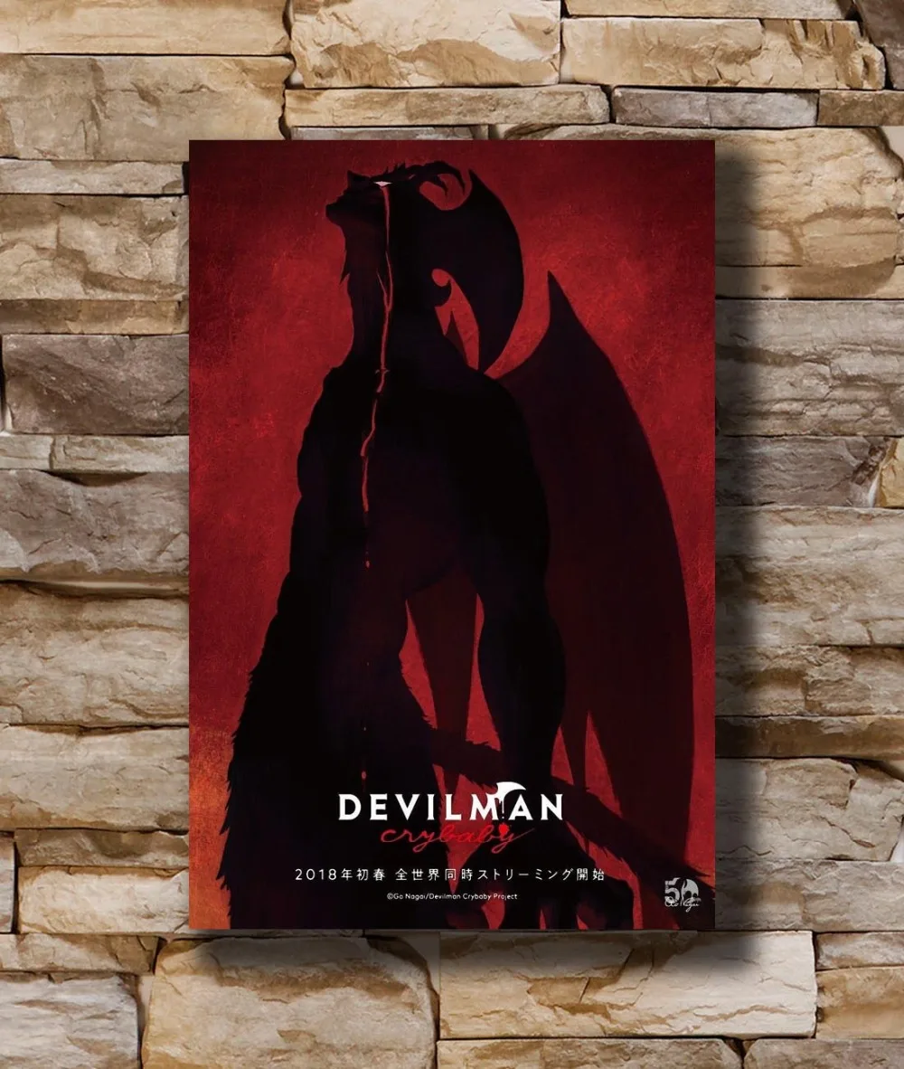 

Art Poster New Devilman Crybaby Netflix Japanese Anime TV Show 02 Light Canvas Wall 14x21 20x30 24x36In N1129