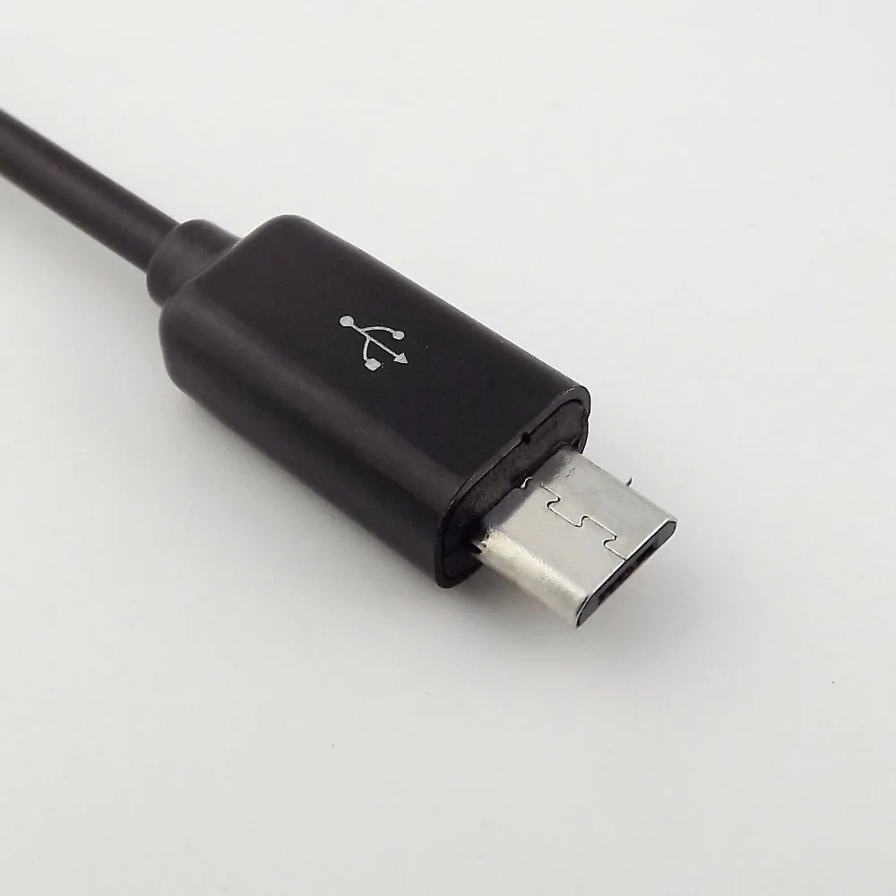 10 шт. Черный Micro USB B мужчина к USB 2.0 OTG Женский хост конвертер Кабель-адаптер 15 см