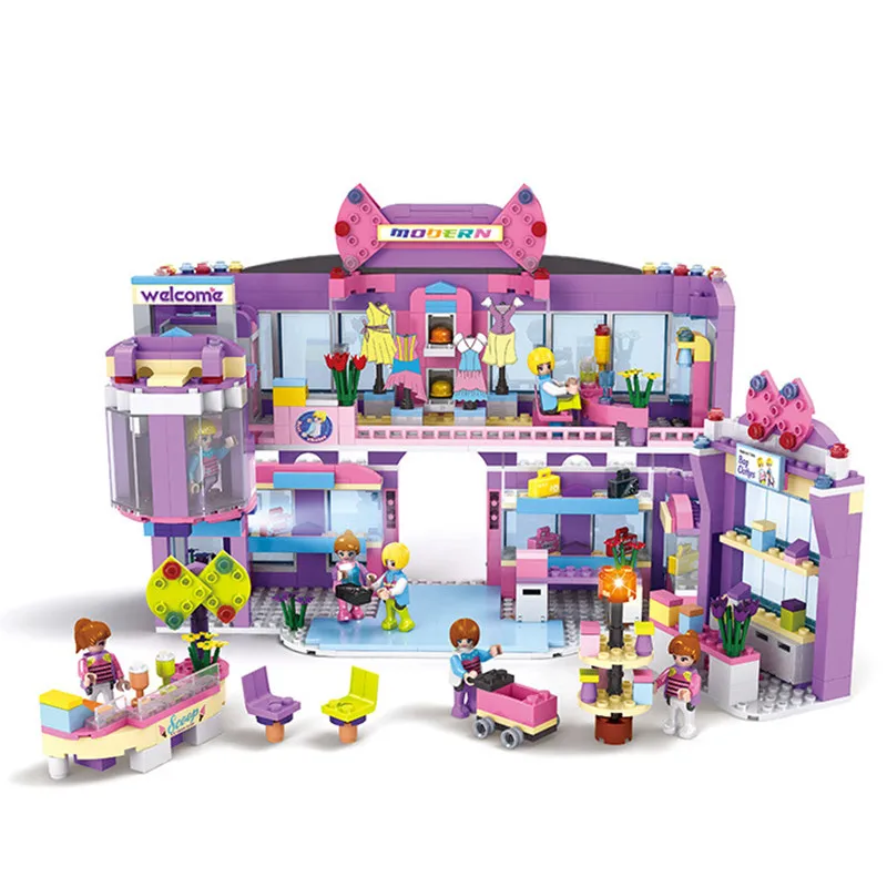 

810pcs Girls Dream Mall Supermarket Legoings Building Blocks Kit Toys Gifts XD284