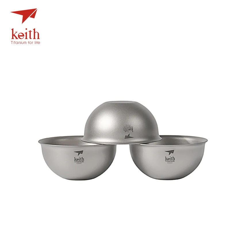 Keith titanio 6 piezas en 1 Kong Fu té portátil al aire libre Camping taza tazas de juego de té chino ultraligero sólo 225g Ti3910