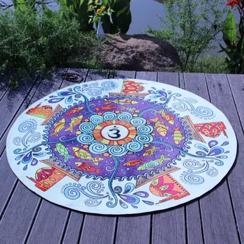 

HOT SALE Sit in Meditation Circular Meditation Pad Yoga Mats Cushion Yoga Fitness Exercise Mats Skid Resistant Carpet 60CM-125CM