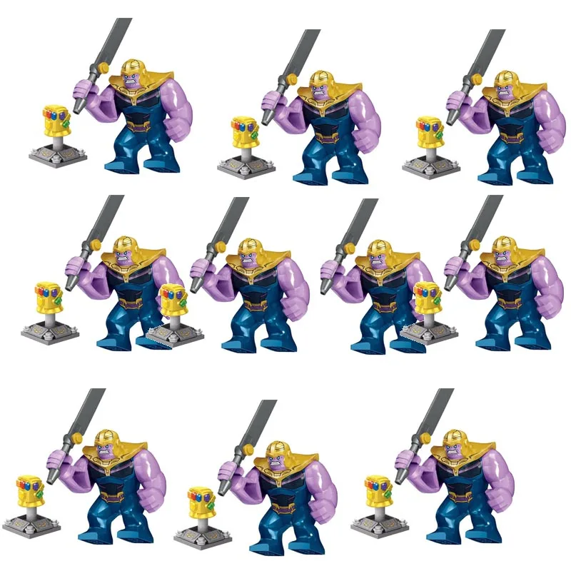 

20PCS Marvel's DC Avengers 3 Thanos Building Blocks New Infinity War Gloves Block Bricks Figures Toys