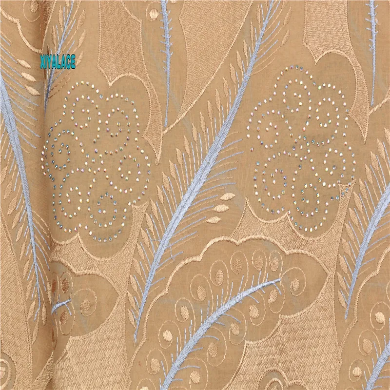 Африканская кружевная ткань высокого качества нигерийские кружевные ткани расшитый французский фатин кружева с камнями ткань YA1925B-1