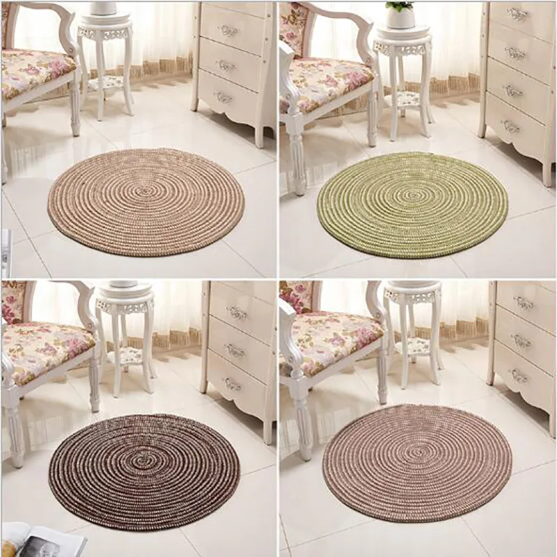 Jute Woven Multi Size Woven Hemp Rope Round Rug Round Rug Kids Room Kids  Bedroom 5x5 Ft - AliExpress