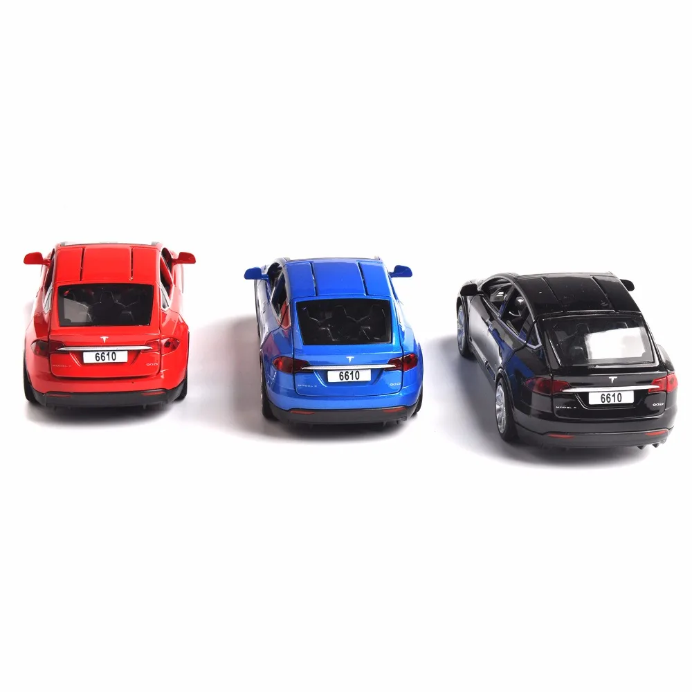 

Sell 1:32 Scale Car W Sound&Light Pull Back Model Car Model X90 Tesla Blue Alloy Diecast Model Car Toy Cars Kids Toys Collection
