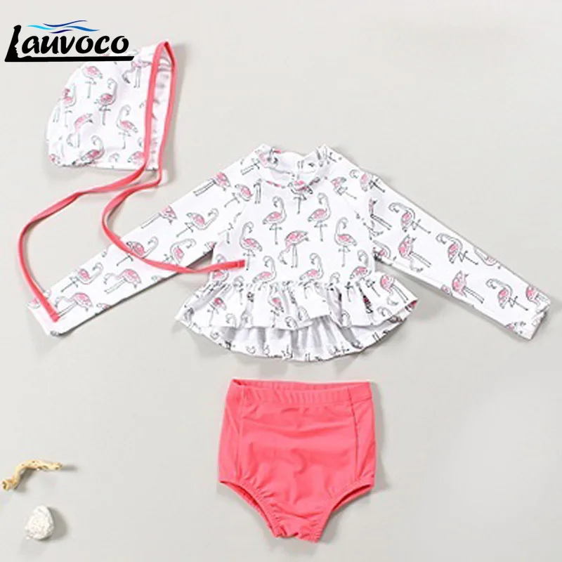 

Two Pieces Swimwear Baby Girls Swimsuits Swimsuit Bathing Suit Beachwear Long Sleeve Kids Swimming Wear Baby Girl Swimsuit