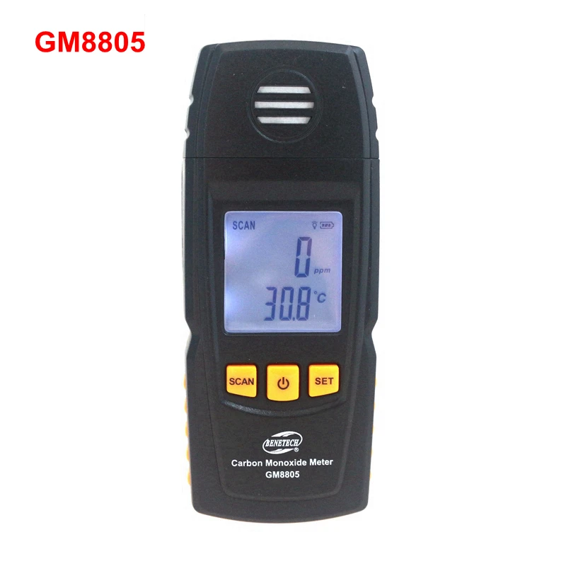 

GM8805 CO Air Monitor Gas Analyzers Handheld Carbon Monoxide Detector Meter 0 ~ 1000ppm