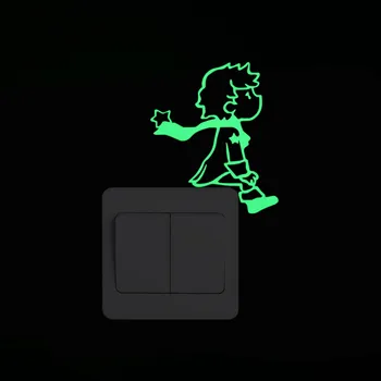 

the Little Prince Home Decor Glow in the Dark Wall Switch Sticker for Kids Room Children Baby Boy Girl Bedroom DIY Decoration