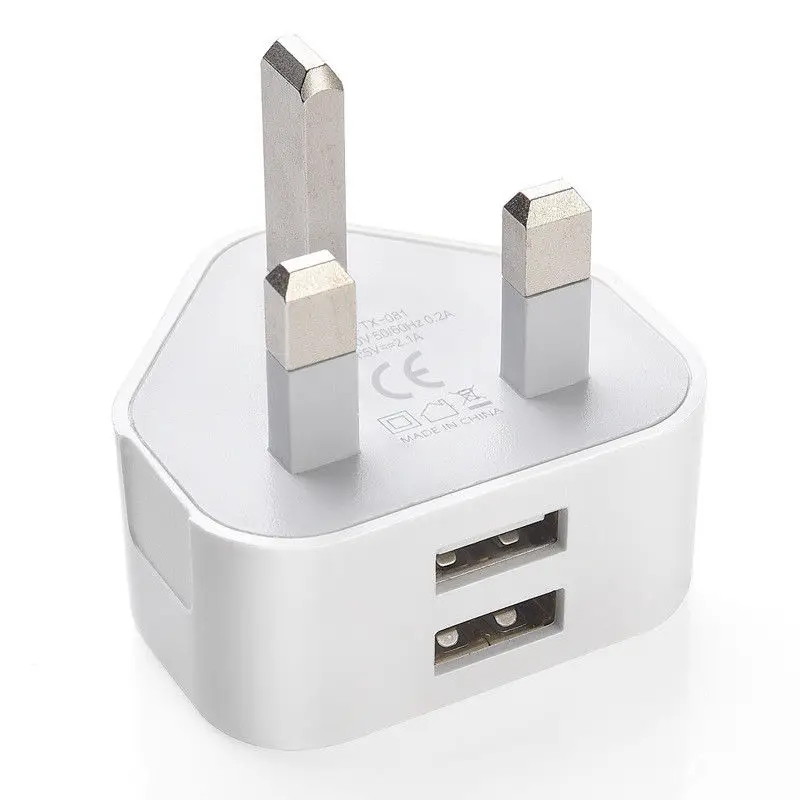 Сетевой адаптер с 1 USB портом и 2 портами 5V2 1A|Электрические вилки| |
