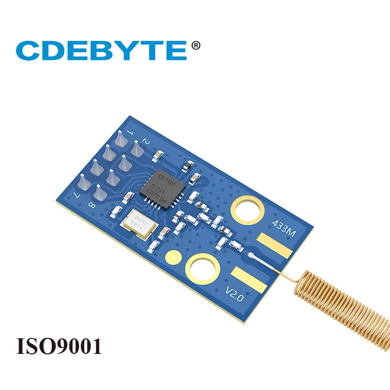 E07 M1101D TH CC1101 433 МГц 10 мВт пружинная антенна беспроводной трансивер CDEBYTE uhf10mW мгц