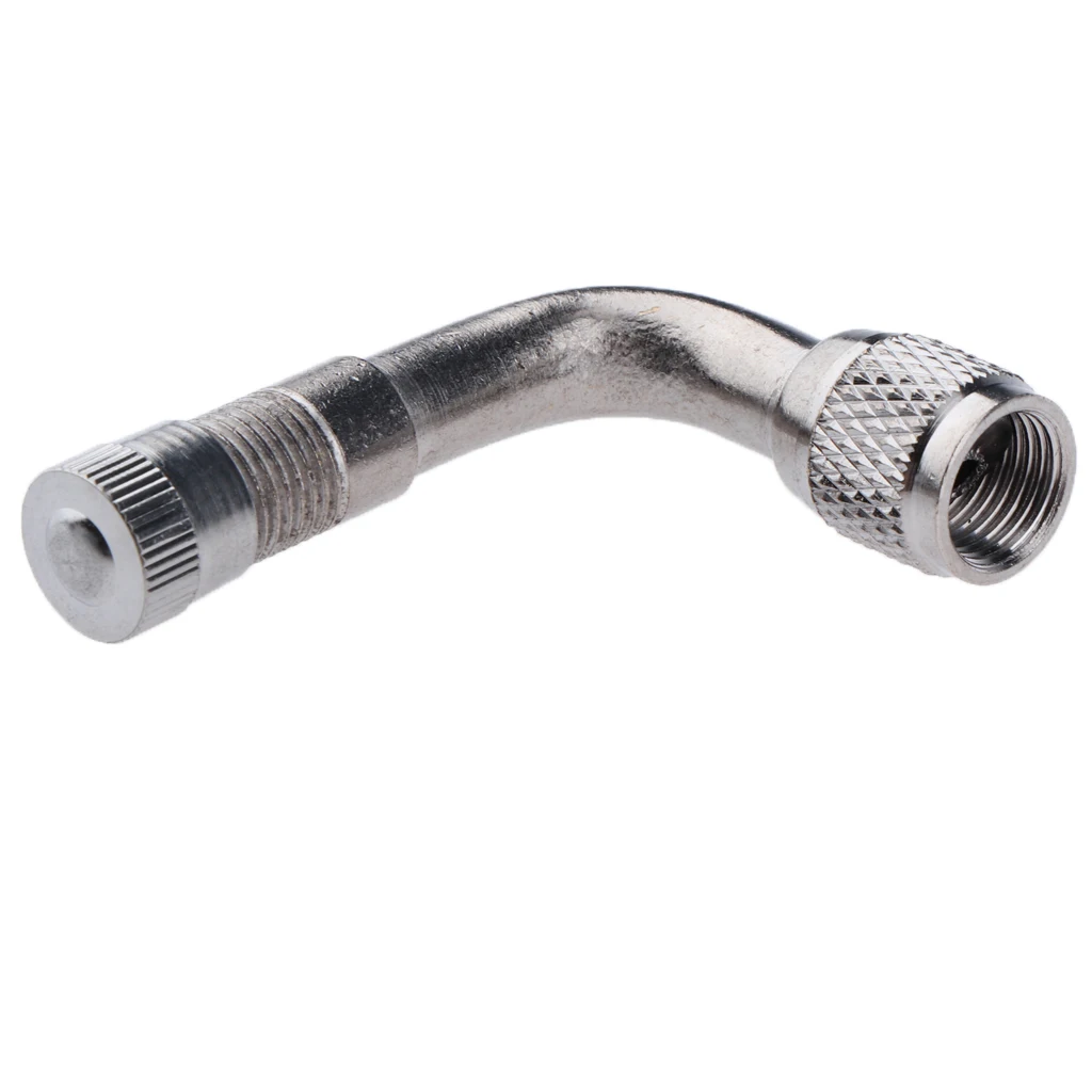 Car Motorcycle Tire Brass 45/90/135 Degree Lengthened Inflatable Tube Superior Quality With a Chrome Finish Superior Quality