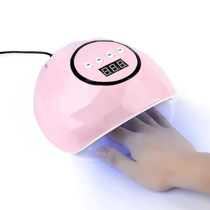 Nail Dryers Mini LED Nail Lamp 74W LCD Display Nails Art Manicure Tools