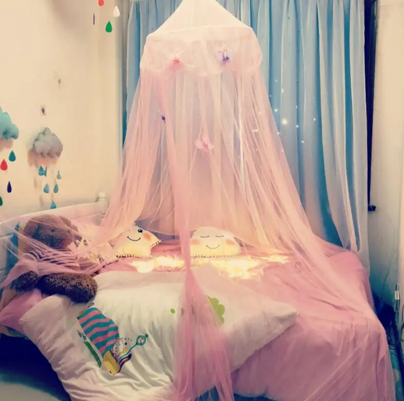 Ins Pink Mosquito Net For Double Bed Canopy Insect Reject Net