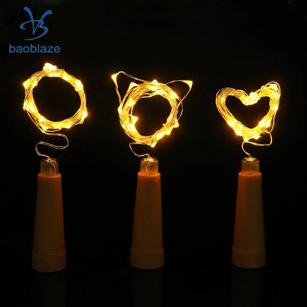 Cork Shaped String Fairy Light for Home Garden Balcony Wedding DIY Decoration Battery Operated