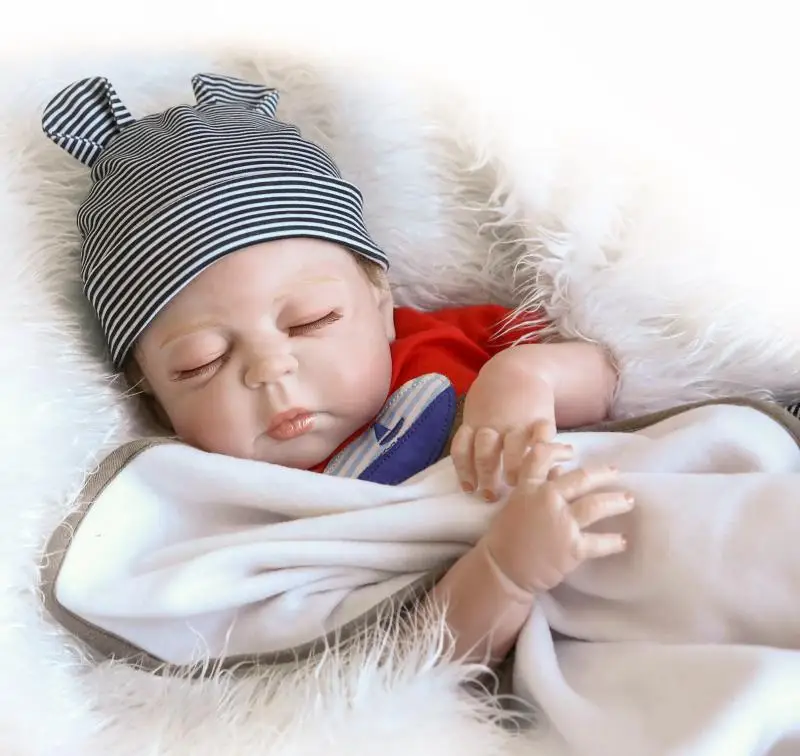 Полное Силиконовое боди reborn Младенцы мальчик спящие куклы девушки Ванна реалистичные настоящие виниловые Bebe Brinquedos Reborn Bonecas