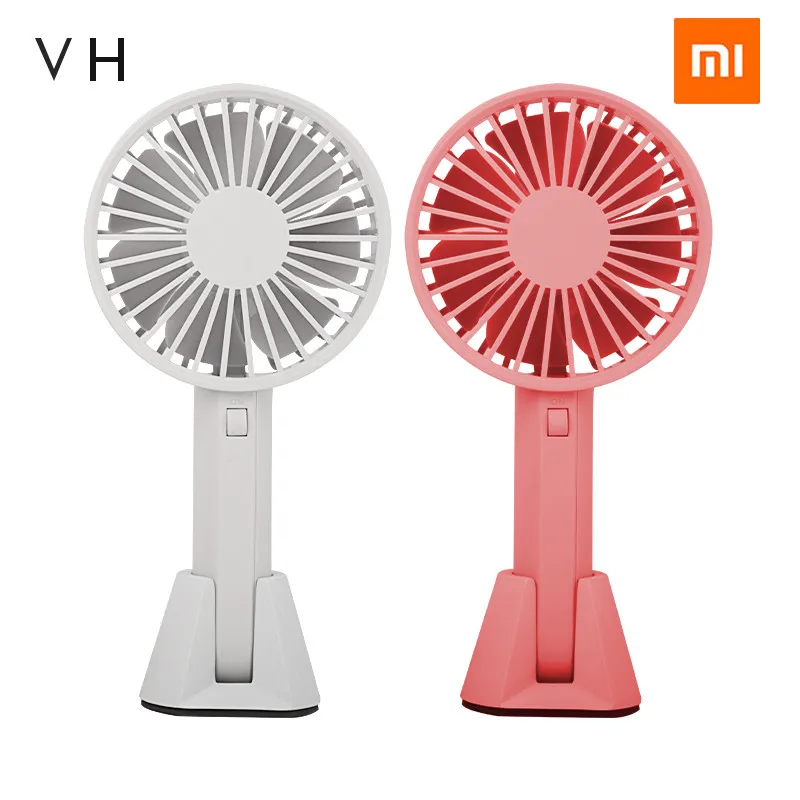 

Xiaomi VH portable handheld fan 7 leaf design 143g Handy mini USB rechargeable fan three gear wind build in 2000mAh battery