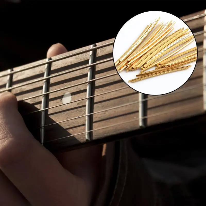 Guitar Fretwire Accessories 19/20pcs 2.0/2.2mm Width Brass Fret Wire