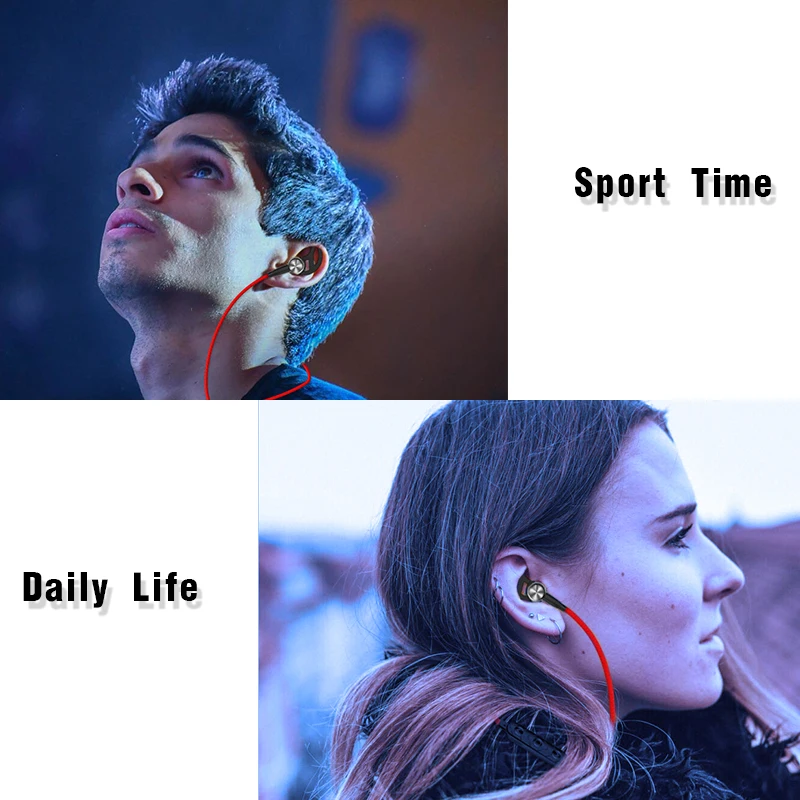 Беспроводные спортивные Bluetooth V4.2 наушники с защитой от пота стерео для бега и