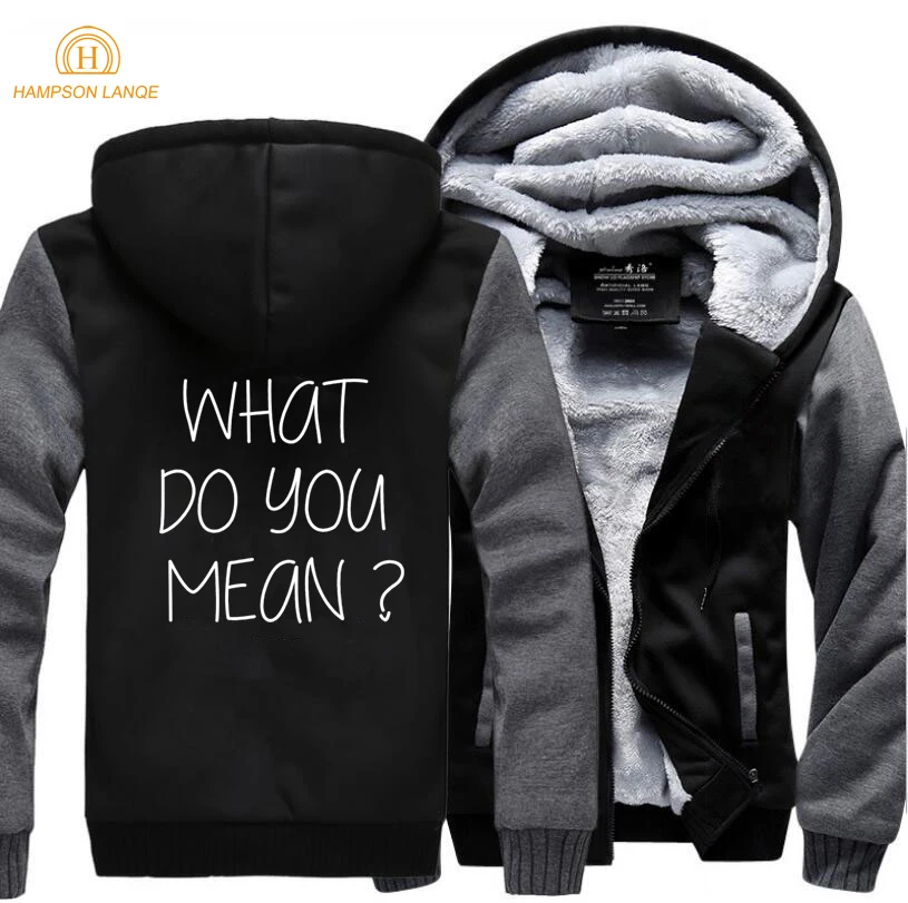 Justin Bieber What Do You Mean Hip Hop Mens Hoodies 2019 Winter Warm Jackets Men Fleece High Quality Sweatshirts Men Streetwear