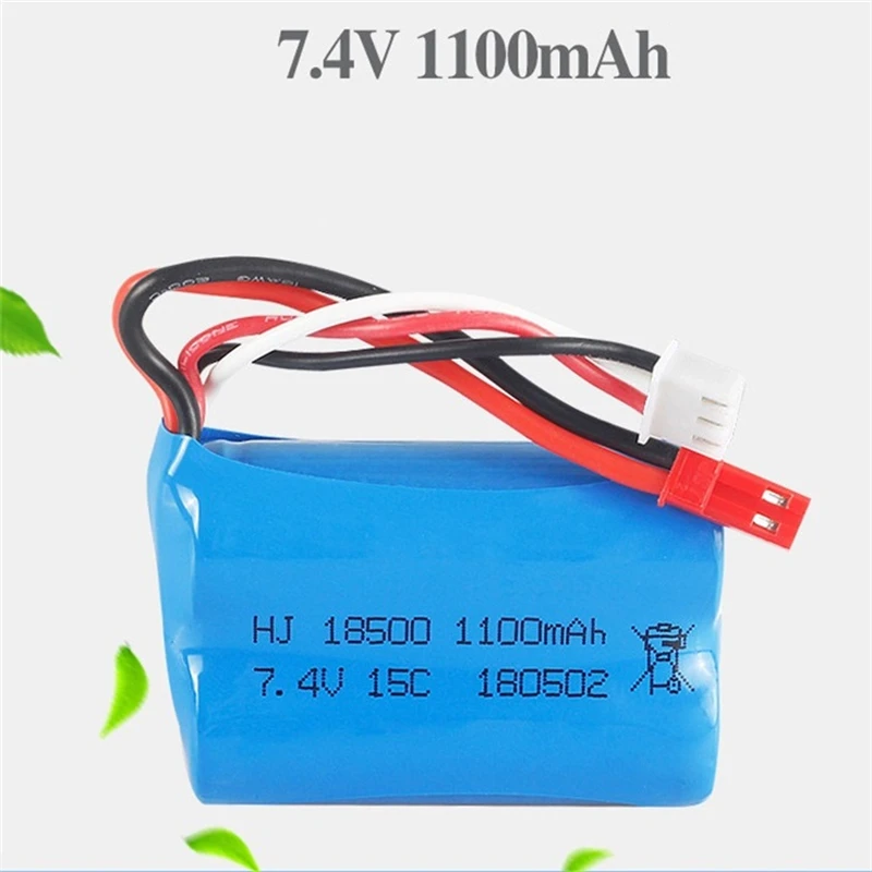 7,4 V 1100 mAH 15C Lipo батарея для MJX T10 T11 T34 HQ 827 871 батарея для вертолета с дистанционным управлением 7,4 V 1100 mAH 18500 батарея для игрушек