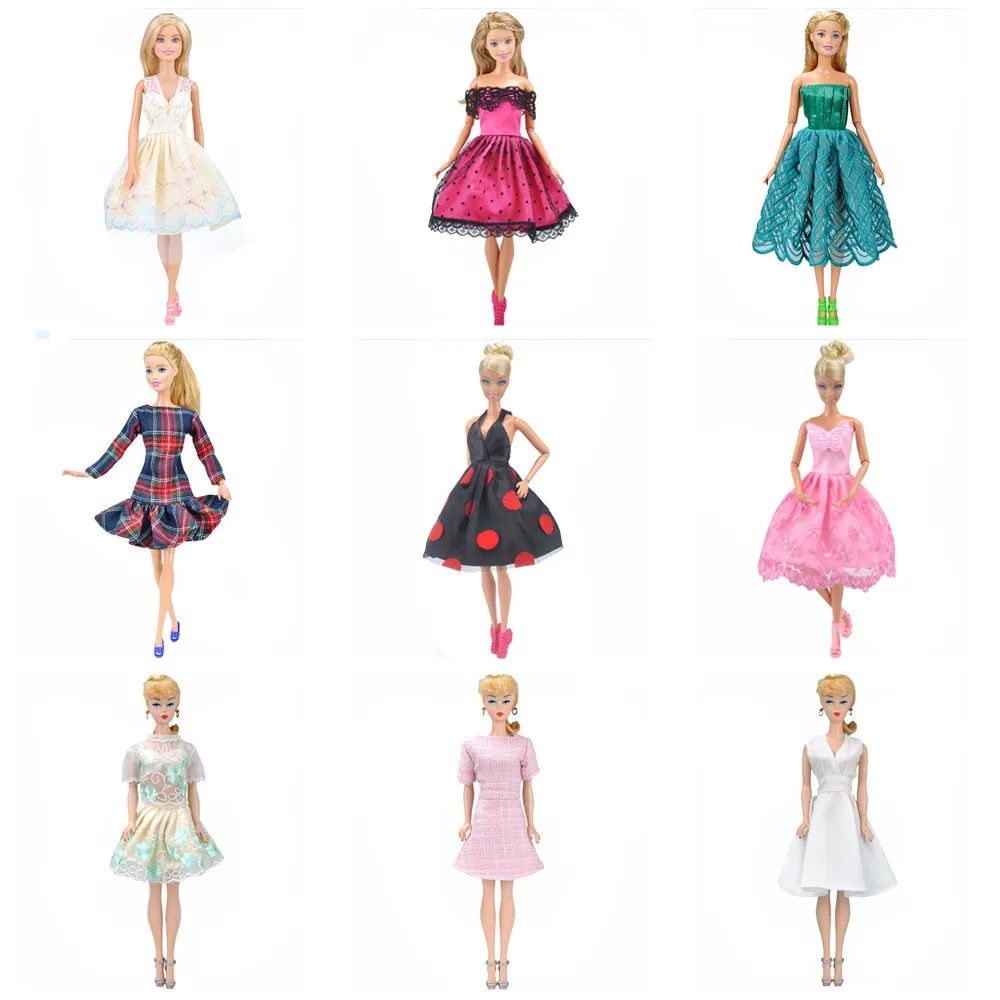 

2019 New Doll Clothes Dress Leisure Lace Embroidered Dress Outfit Set 1/6 Doll Baby Toys Girl Best Gift Baby Toy DIY Accessories