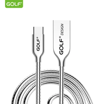

GOLF 1m Zinc Alloy Type-C USB Data Sync Charging Cable For Samsung S10 S9 S8 Plus LG G6 G5 Oneplus 5T 6T 7 Pro USB Charger Cable