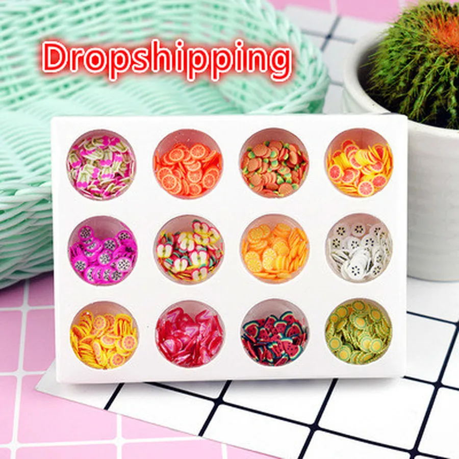 

12 Type/Set Additives for Slices Hand DIY Fruit Slices for a child Filler for slime decoration Flavor for Slime Lizun Supplies