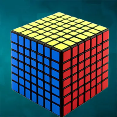 MoYu Cubing класс Meilong 7x7x7 магический скоростной Куб Профессиональный Stickerless головоломка часы-кольцо с крышкой игрушки для детей Cubo Magico - Цвет: black