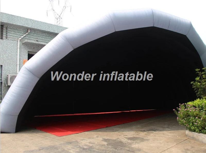 Лидер продаж творческий 10x8x5 м водостойкие гигантские надувные ступенчатое покрытие надувные этап крыши событие палатка для лент