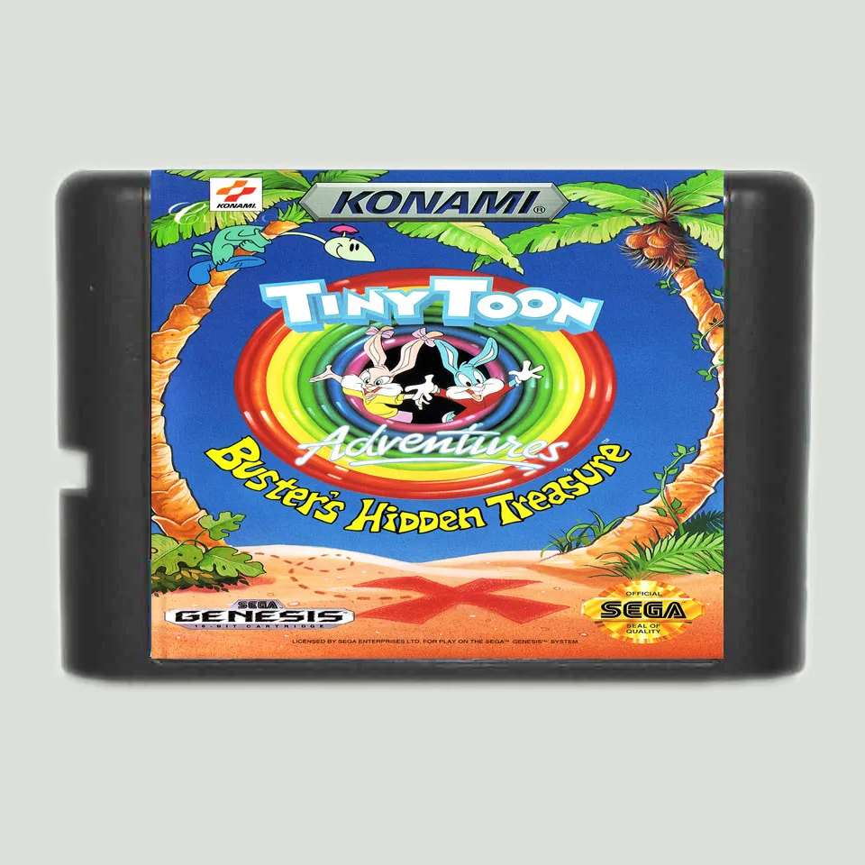 Крошечные Toon adventures 16 bit sega MD игровая карта для sega Mega Drive для Genesis