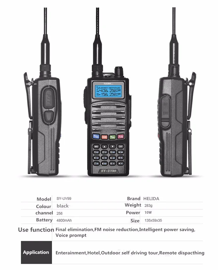 Портативный портативная рация, \ UHF 136-174 \ 400-520 мГц портативная рация радиолюбителей трансивер портативной радиостанции цифровая