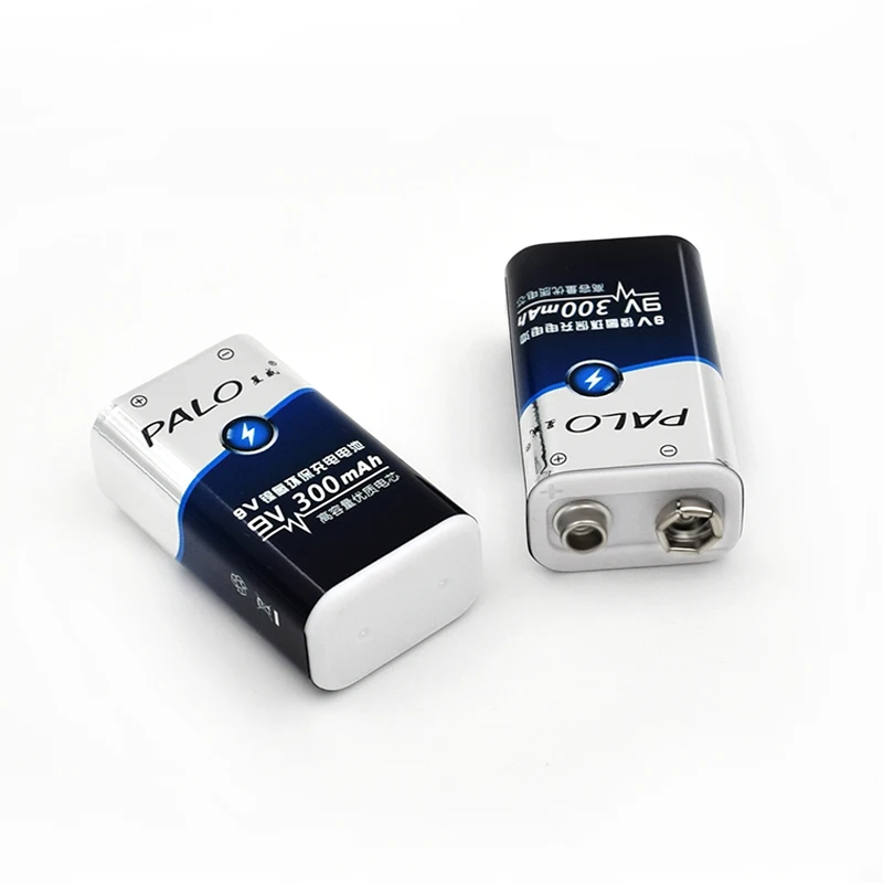 PALO 2 шт. Ni MH 9V Bateria аккумуляторные батареи с ЕС Смарт зарядное устройство для 6F22