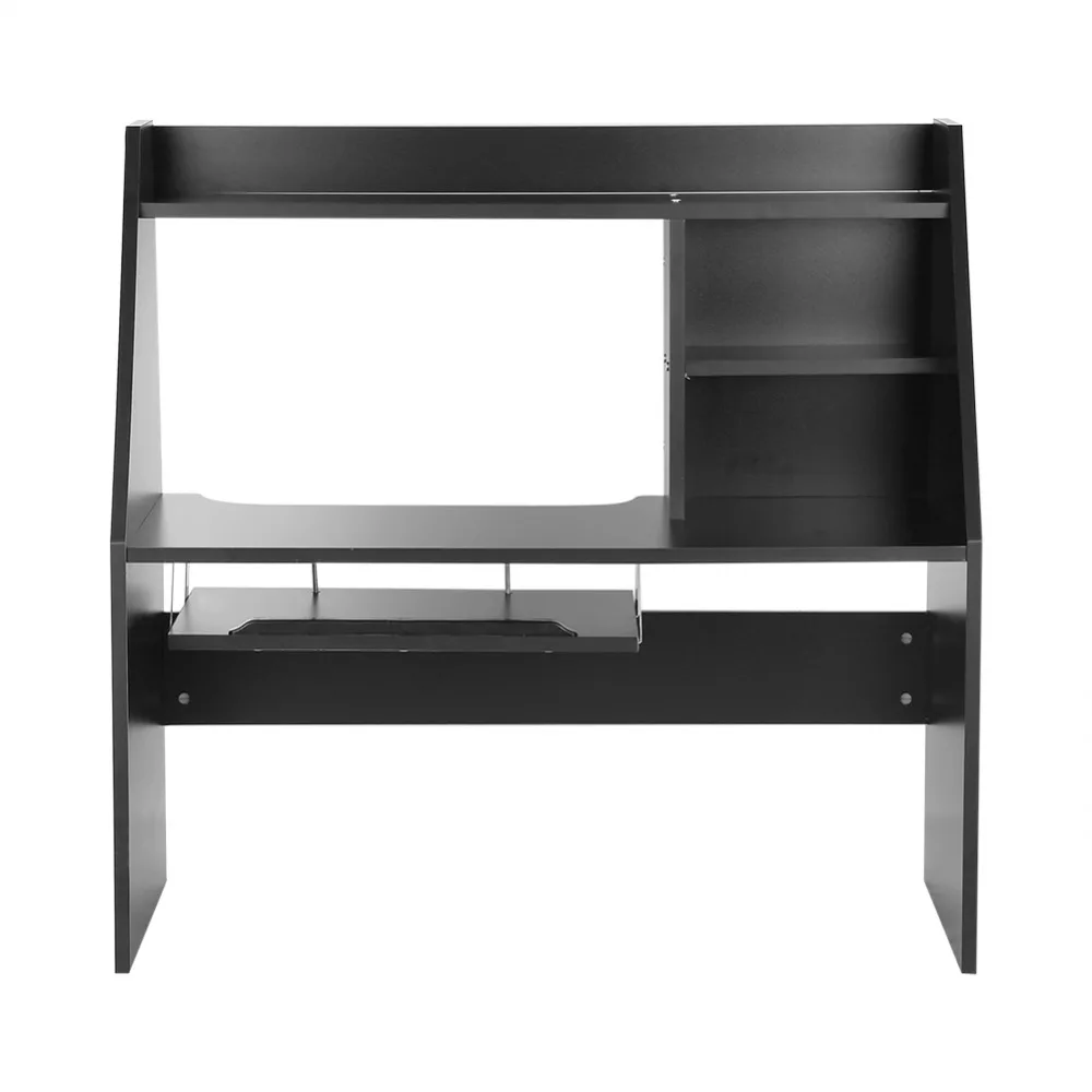 

Wooden Storage Shelf Computer Laptop Study Desk Table Organizer for Dormitory Bed Carpet