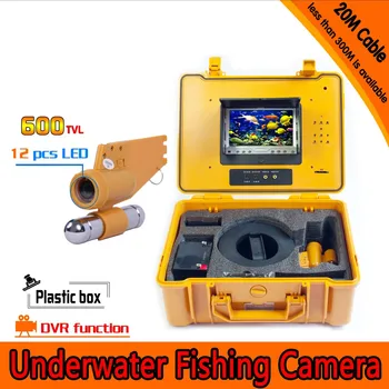 

Underwater Fishing Camera Kit with 20Meters Depth Single Lead Bar & 7Inch Monitor with DVR Built-in & Yellow Hard Plastics Case
