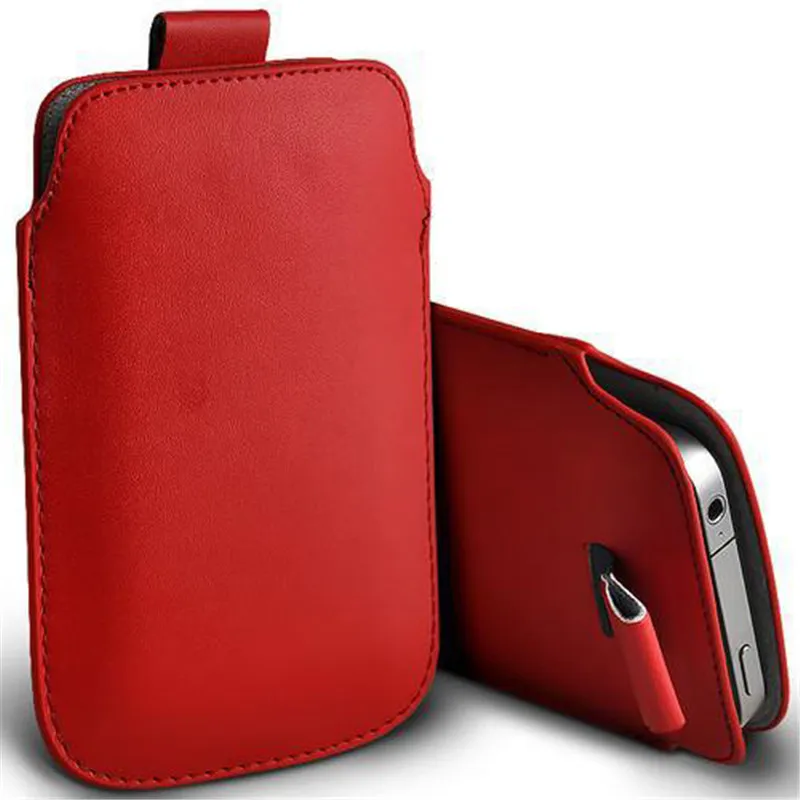 For Motorola Moto G8 Plus G7 Play One Zoom Case Leather Pull Tab Pouch Phone Bag For Moto One Hyper Macro Vision G7 Power Cover - Цвет: Red