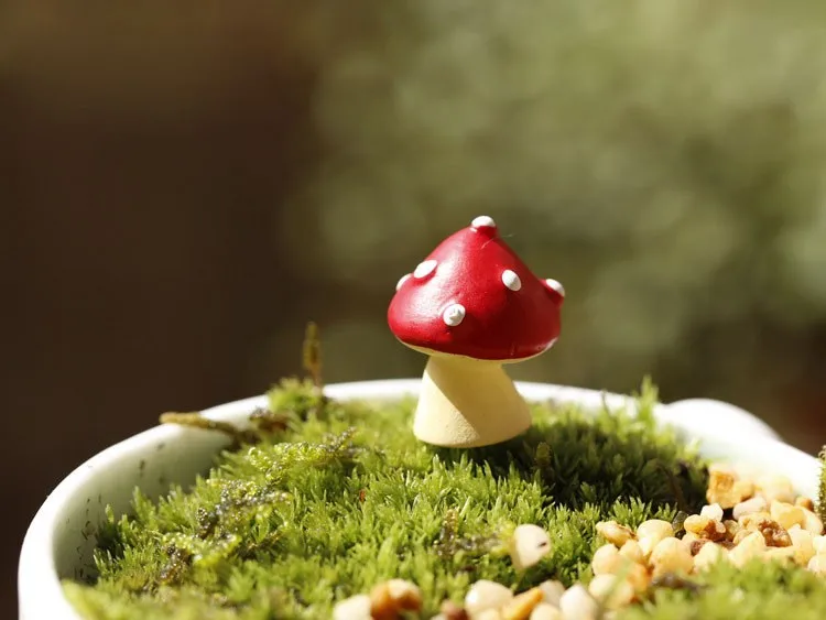 Красный гриб миниатюрный Сказочный Сад украшения дома мини ремесло микро Ландшафтный Декор DIY аксессуары